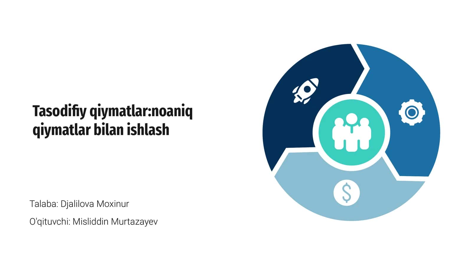 Tasodifiy qiymatlar:noaniq qiymatlar bilan ishlash