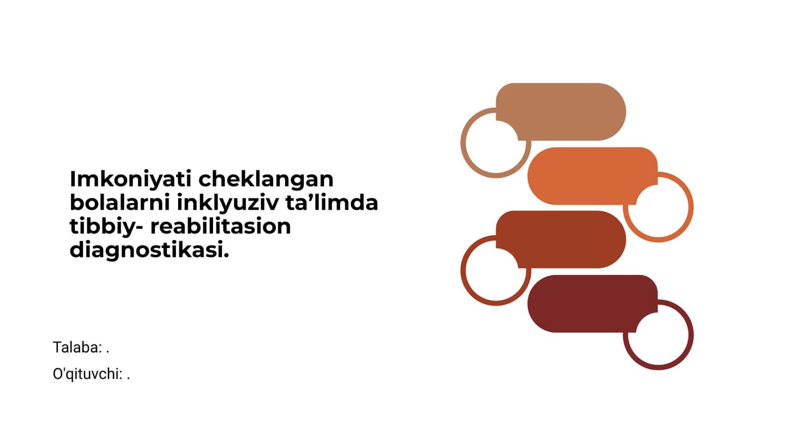 Imkoniyati cheklangan bolalarni inklyuziv ta’limda tibbiy- reabilitasion diagnostikasi