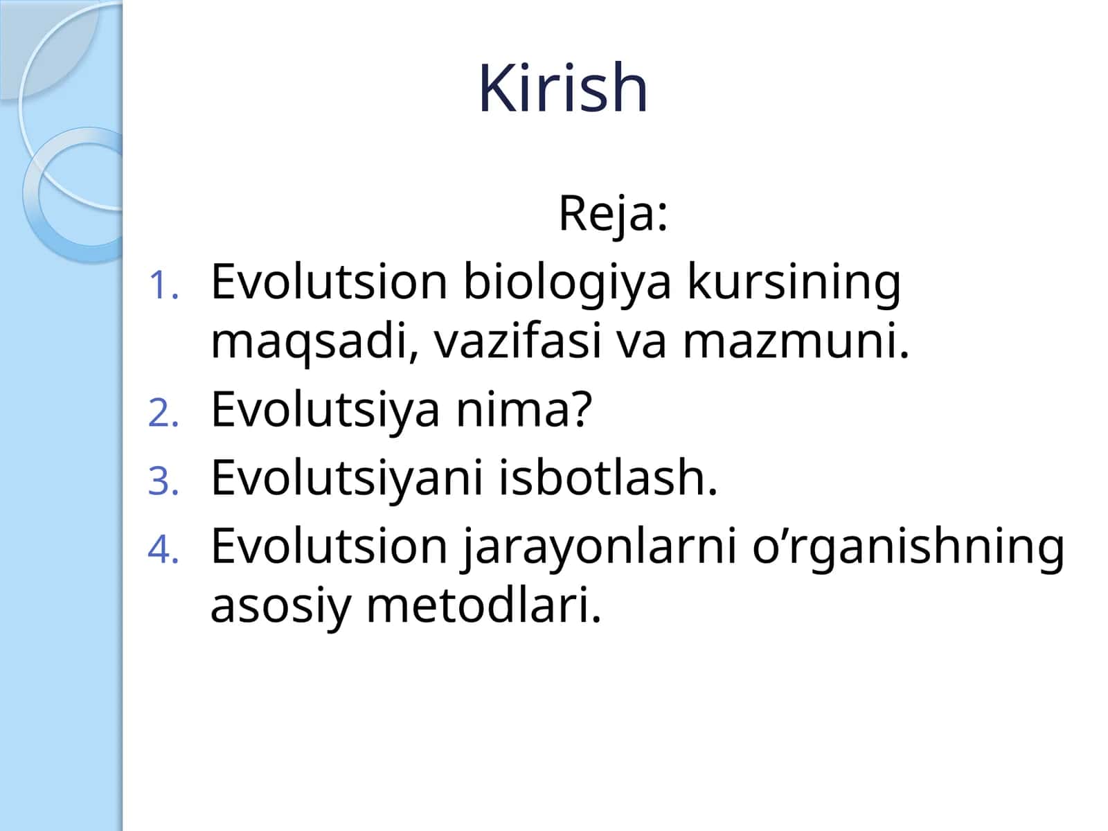 Evolutsion biologiya kursi