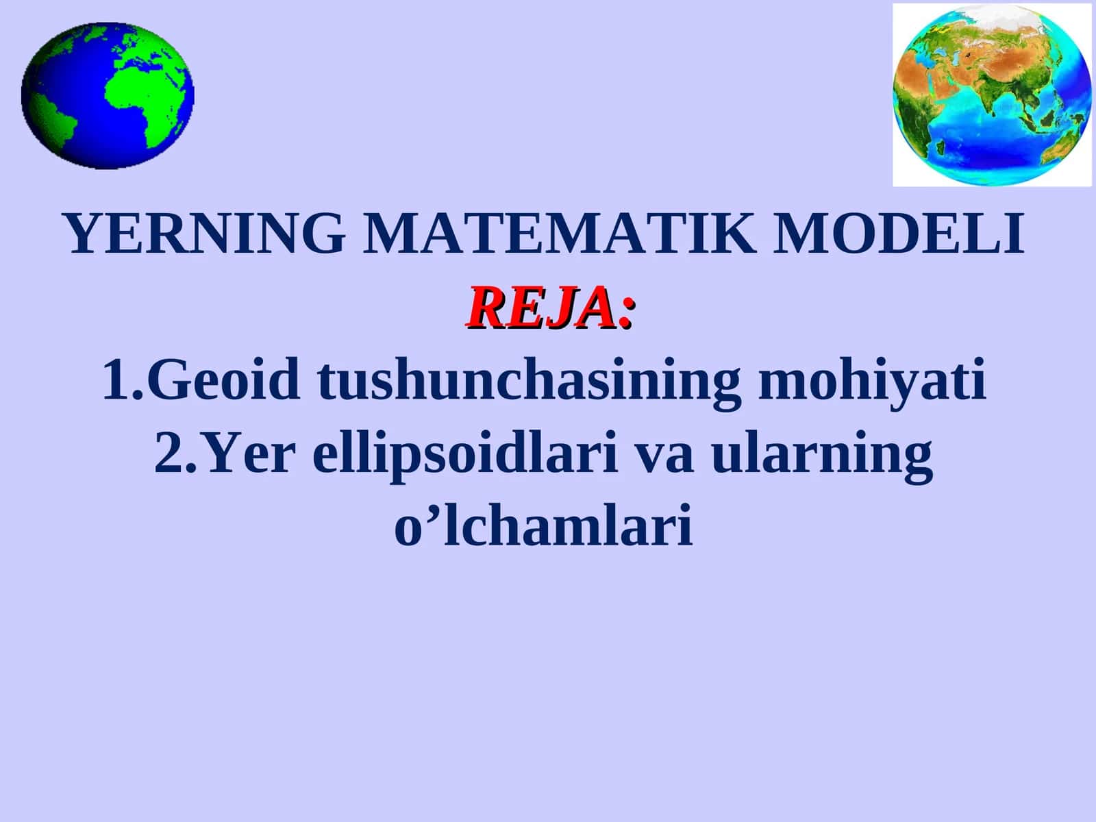 YERNING MATEMATIK MODELI