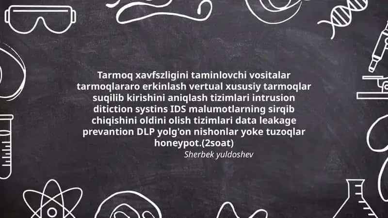 Tarmoq Xavfsizligi Vositalari