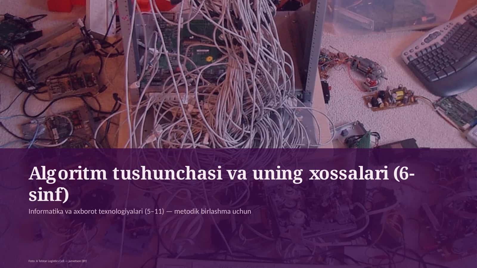 Algoritm tushunchasi va uning xossalari (6-sinf)