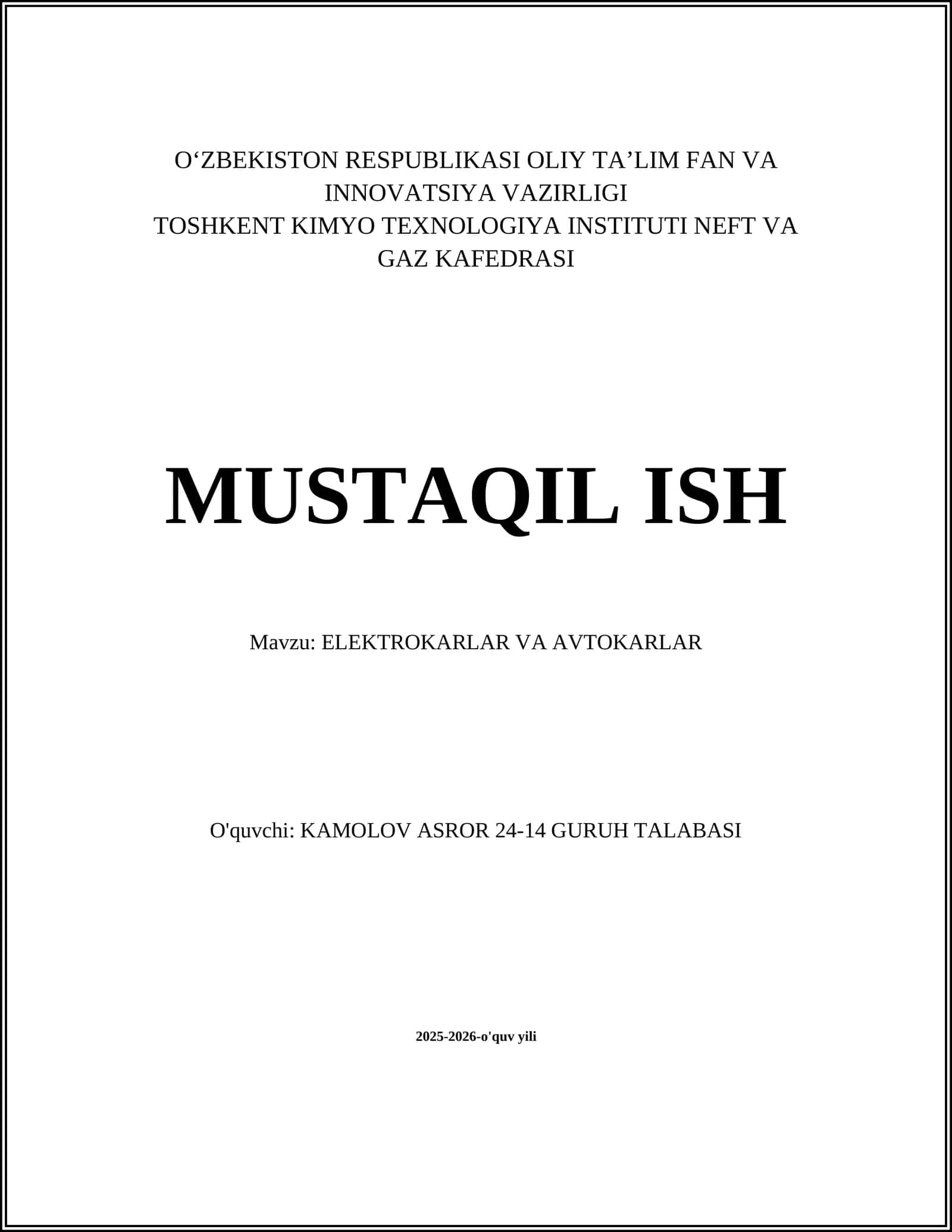 Elektromobillar ishlash printsiplari