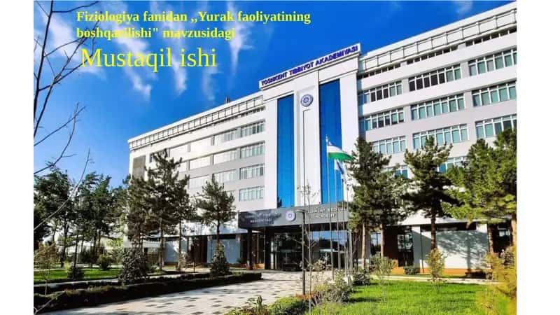 Yurak faoliyati bo'shqarish mehanizmlari