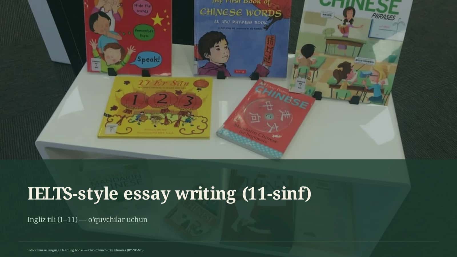 IELTS-style essay writing (11-sinf)