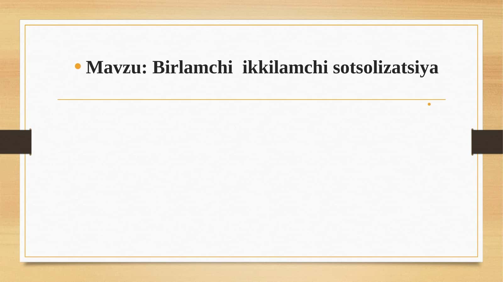 Birlamchi ikkilamchi sotsolizatsiya
