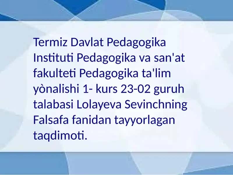 Qadriyattushunchasi
