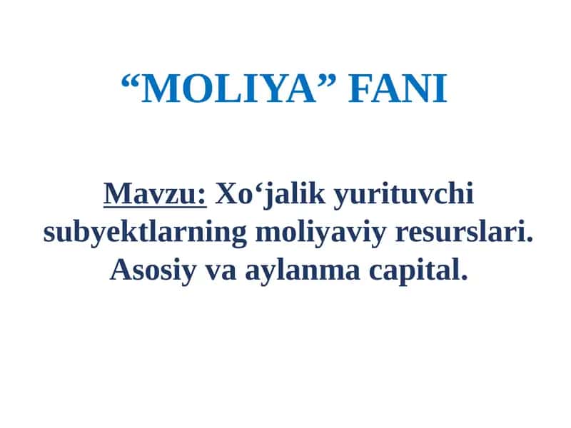 Moliya