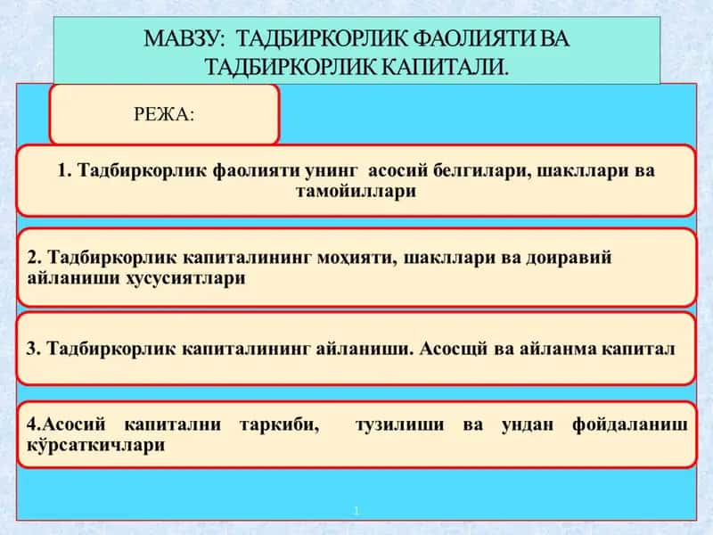 Кичик бизнес ва хусусий тадбиркорликнинг эркинлаштирилиши ва рағбатлантирилиши