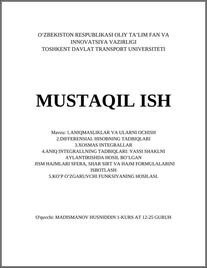 Tengsizliklarni yechish