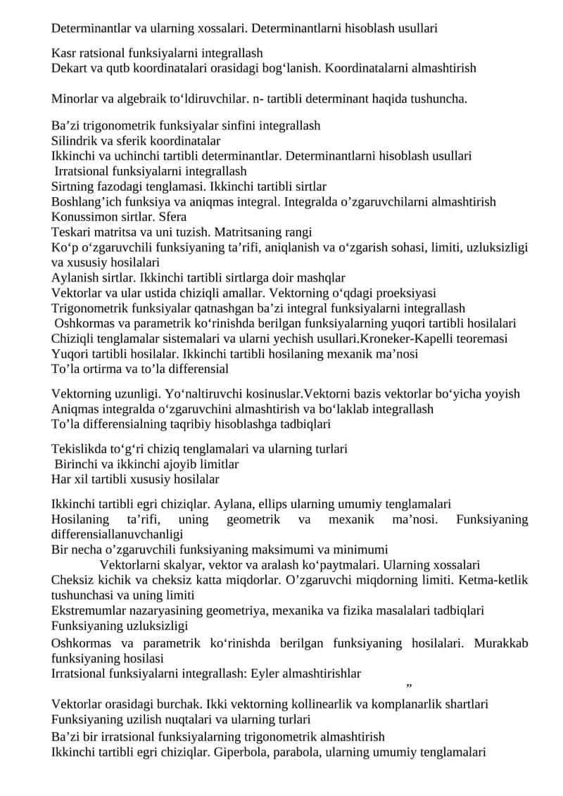 Matematika va jismoniy tarbiya kurs ishi