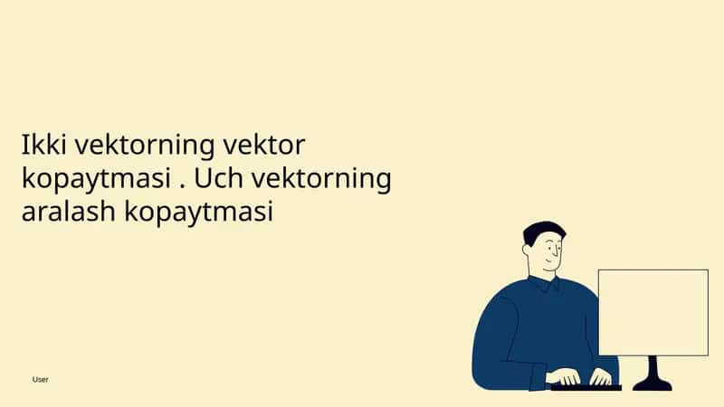 Ikki vektorning vektor kopaytmasi. Uch vektorning aralash kopaytmasi