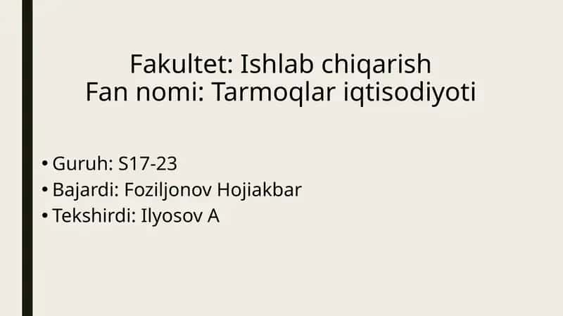 Marg'ilon shahar aloqa tarmoqlari iqtisodi ko'rsatkichlari