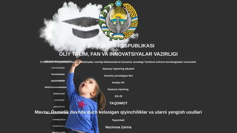 Ósmirlik davrida duch kelasigan qiyinchiliklar va ularni yengish usullari