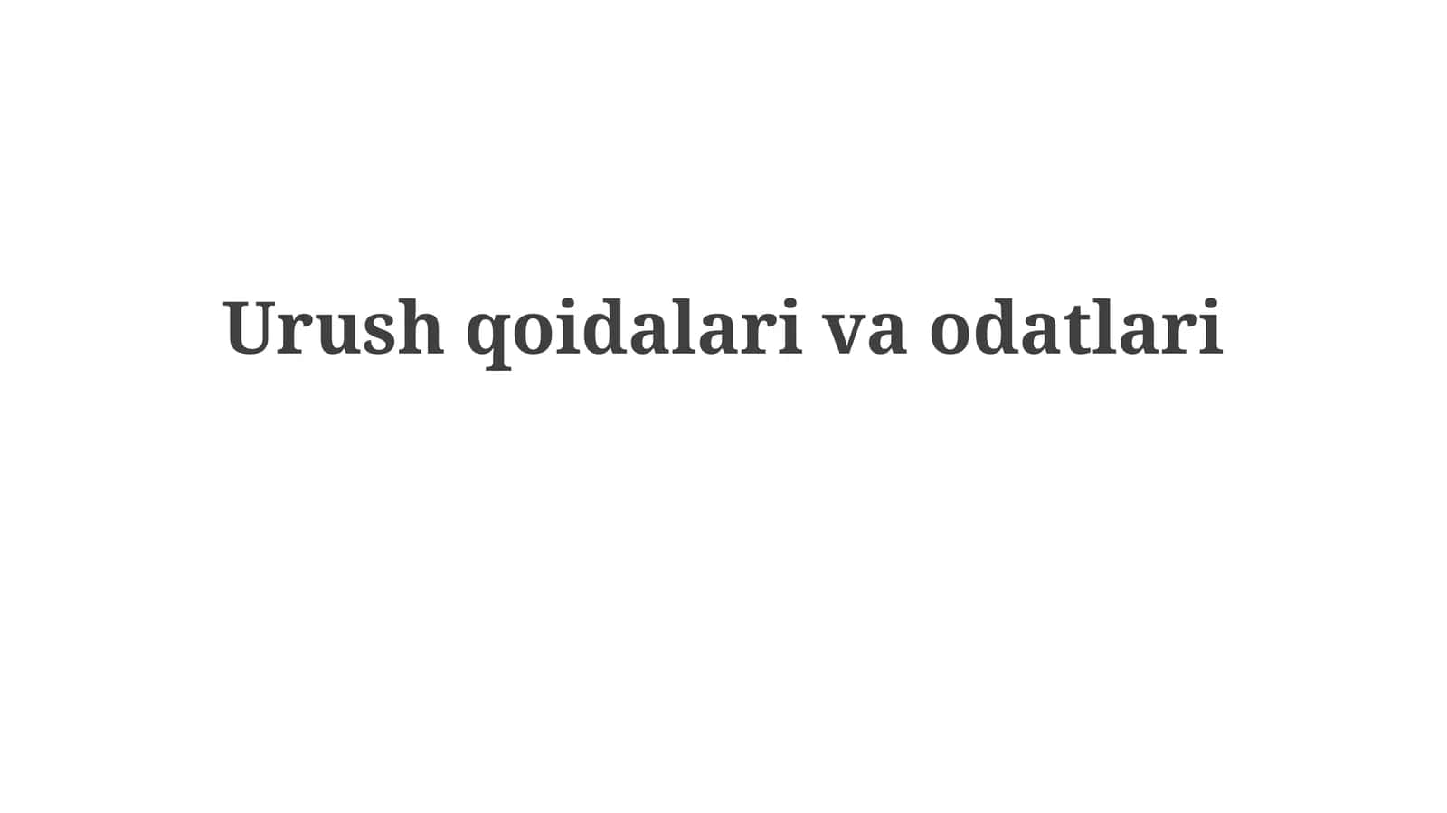 Urush qonunlari va odatlari