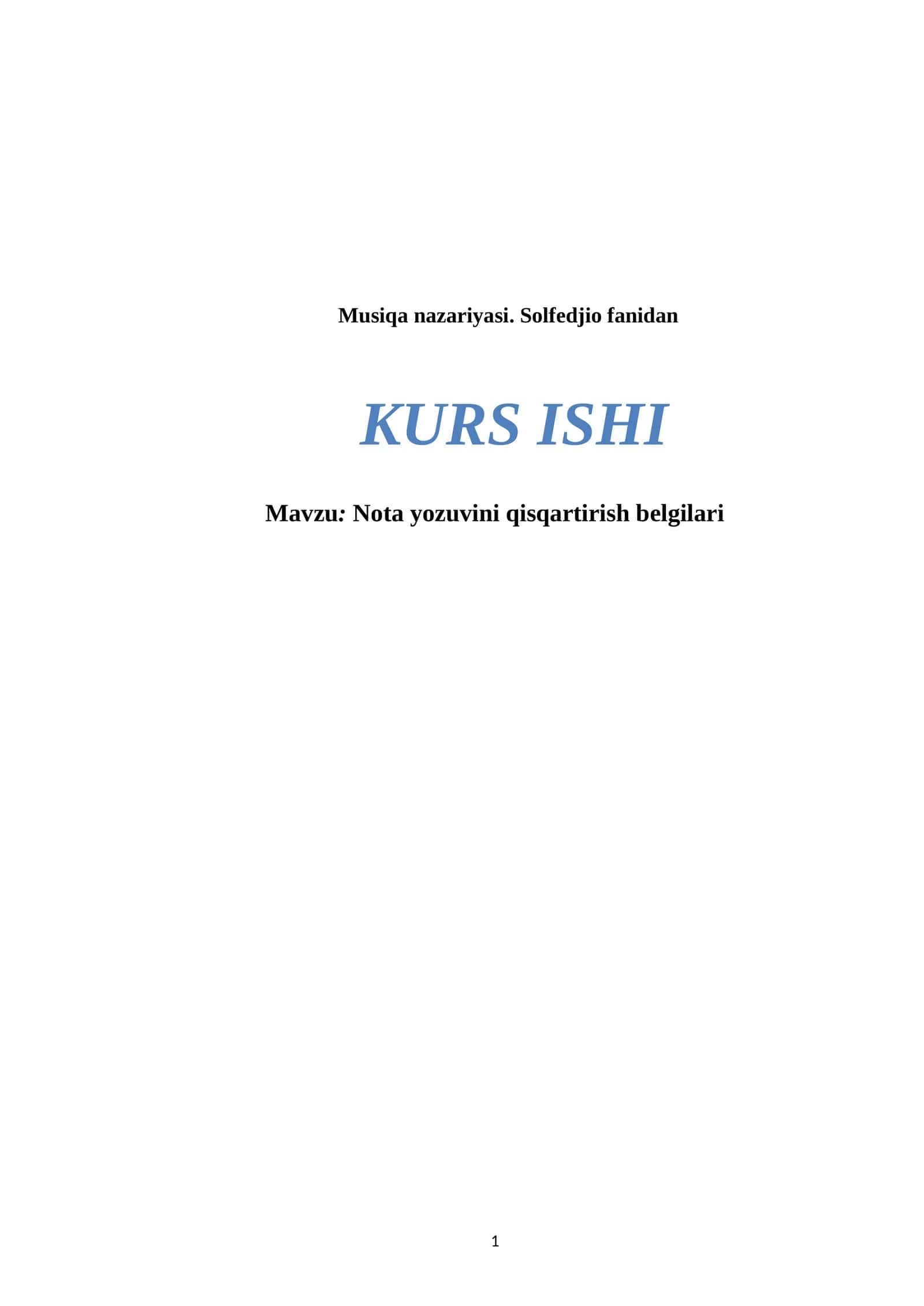 Nota yozuvini qisqartirish belgilari