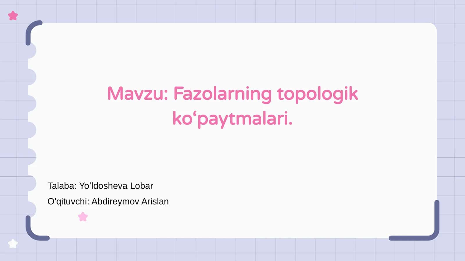 Fazolarning topologik ko‘paytmalari