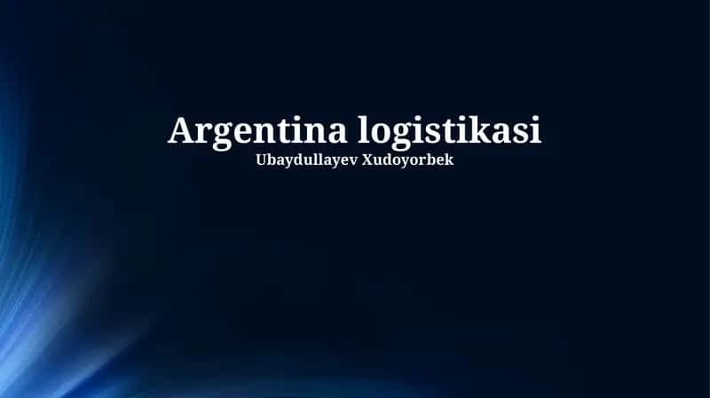 Argentina logistikasi