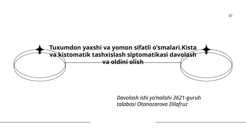 Davolash ishi yo'nalishi 3621-guruh talabasi Otanazarova Dilafruz