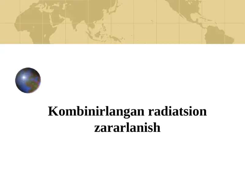 Kombinirlangan radiatsion zararlanish