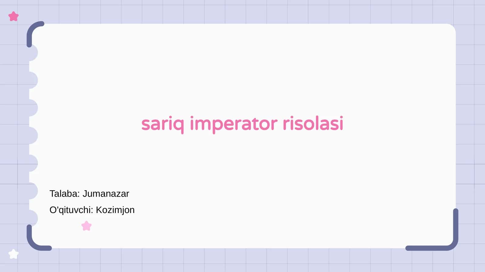 Sariq imperator risolasi
