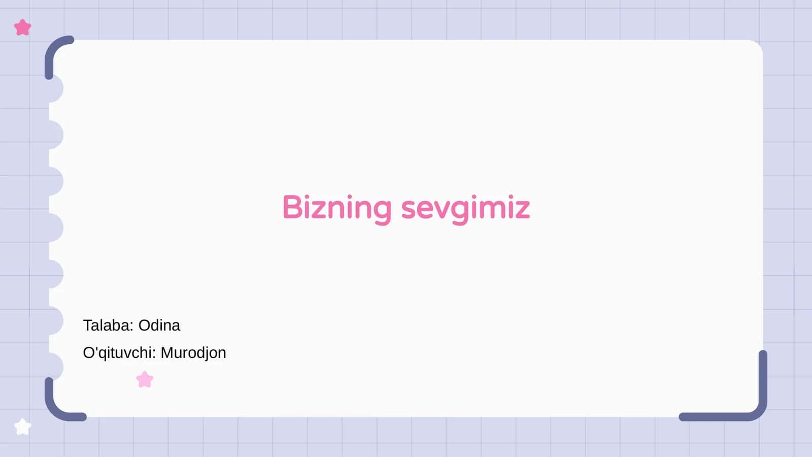 Bizning sevgimiz