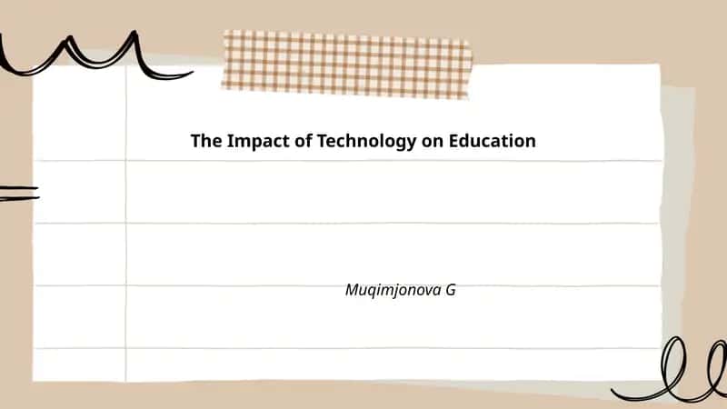 The Impact of Technology on Education