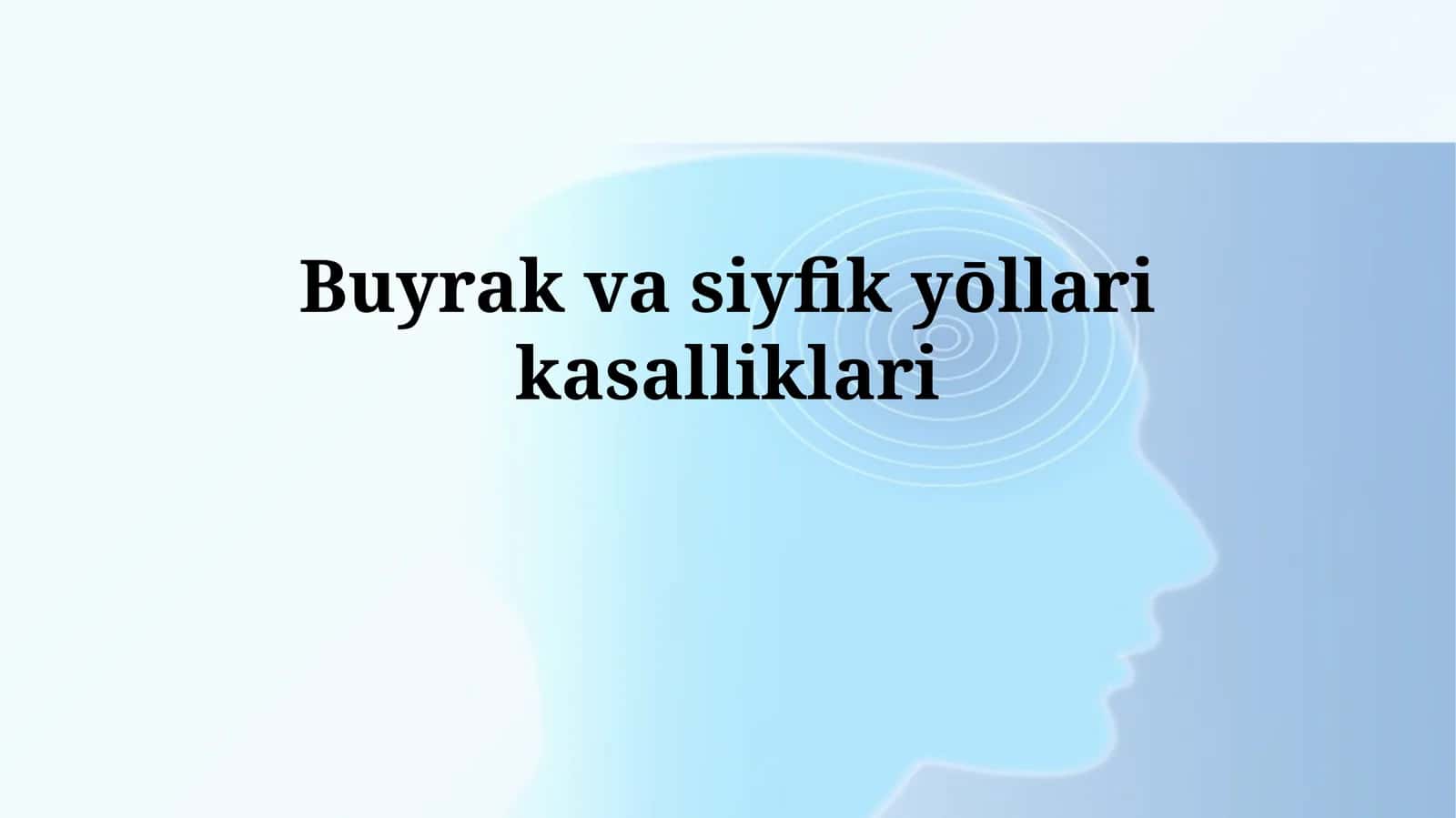 Buyrak va siyfikyōllarikasalliklari