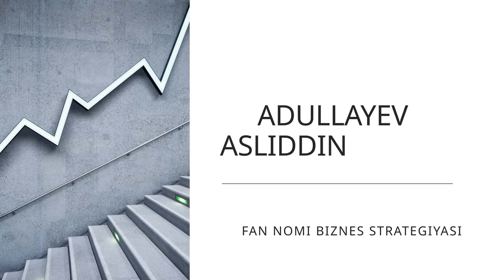 BIZNES STRATEGIYASI