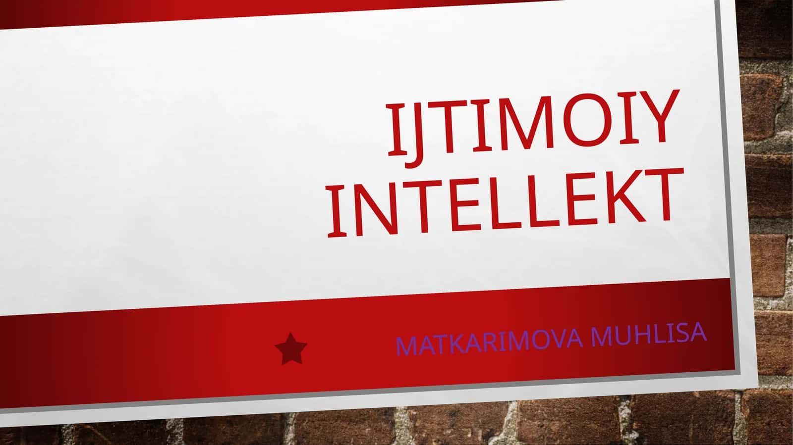 IjtimoIy INTELLEKT