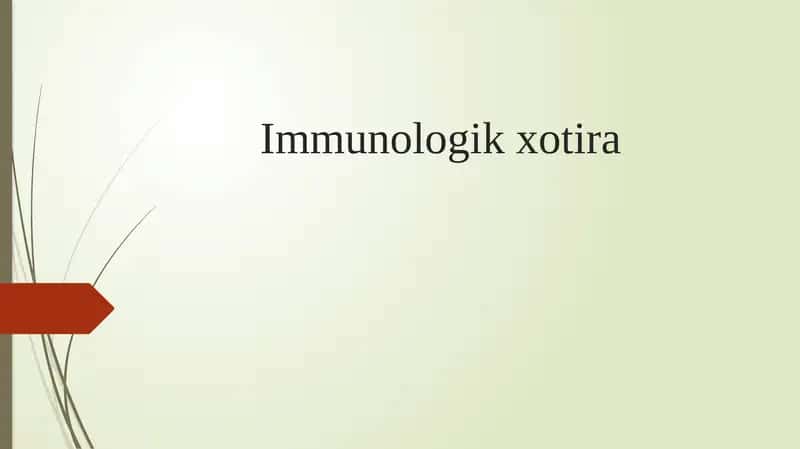 Immunologik xotira