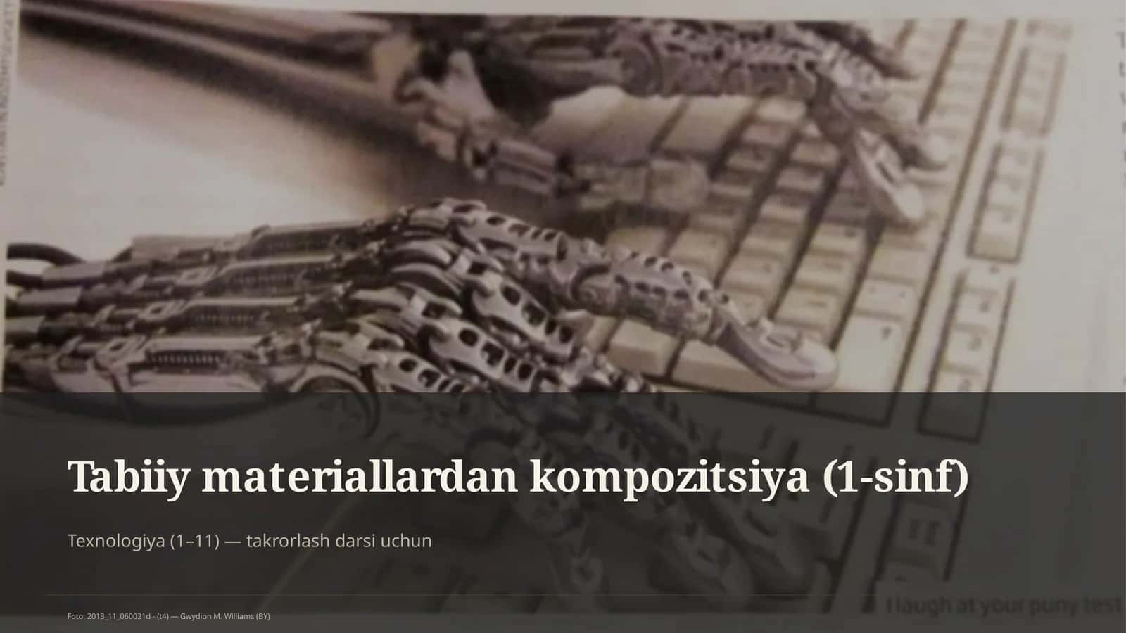 Tabiiy materiallardan kompozitsiya (1-sinf)