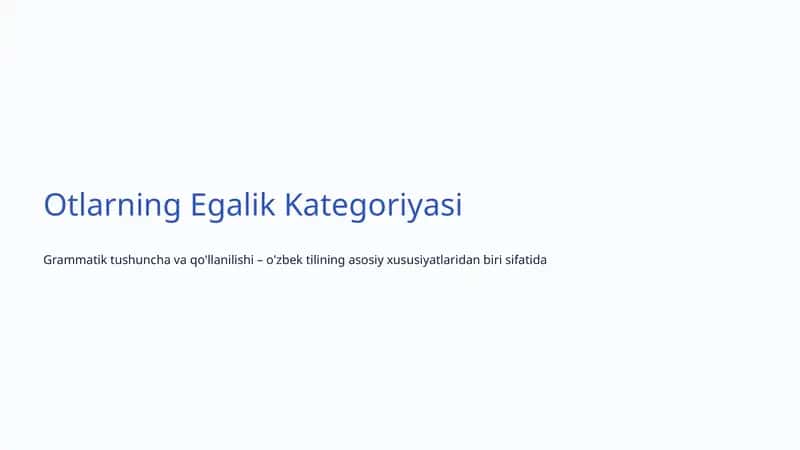 Egalik Kategoriyasi