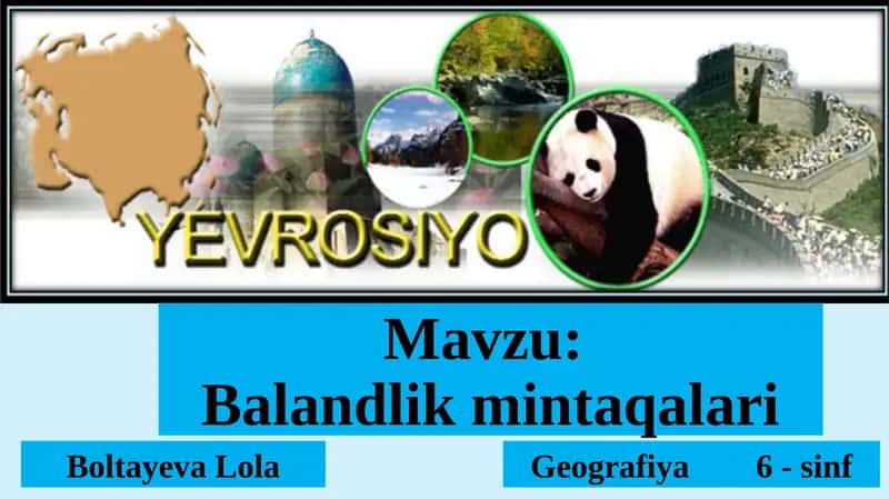 Balandlik mintaqalari