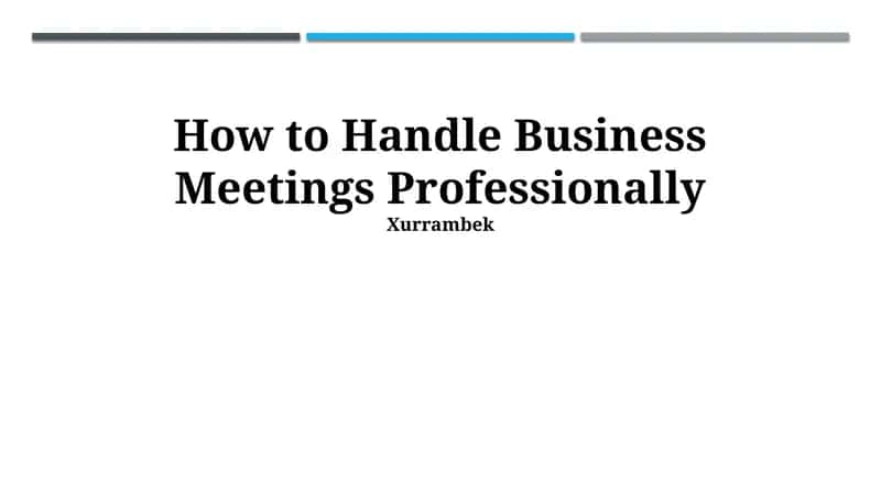 Meeting Preparation & Agenda Setting