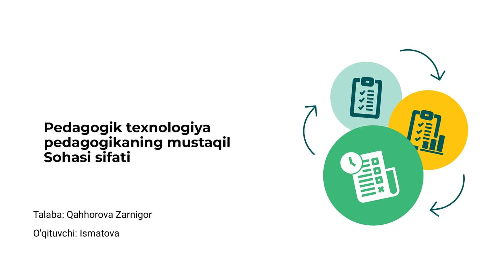 Pedagogik texnologiya pedagogikaning mustaqil Sohasi sifati
