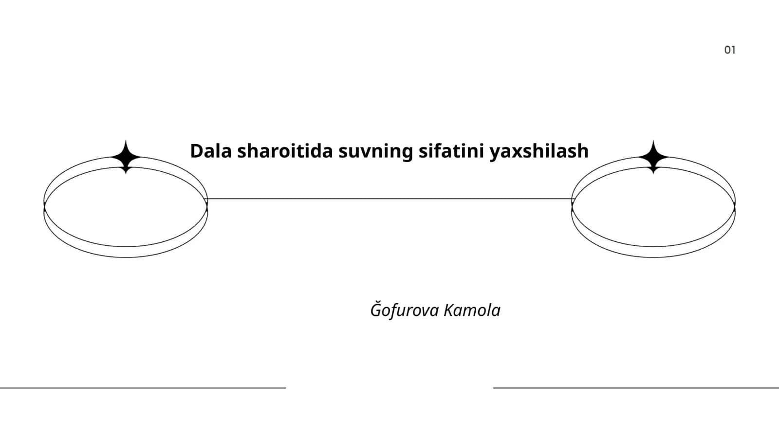 Dala sharoitida suvning sifatini yaxshilash
