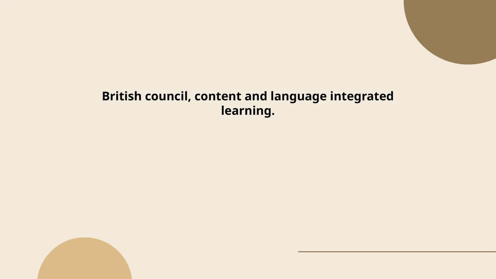 Content and Language Integrated Learning (CLIL)