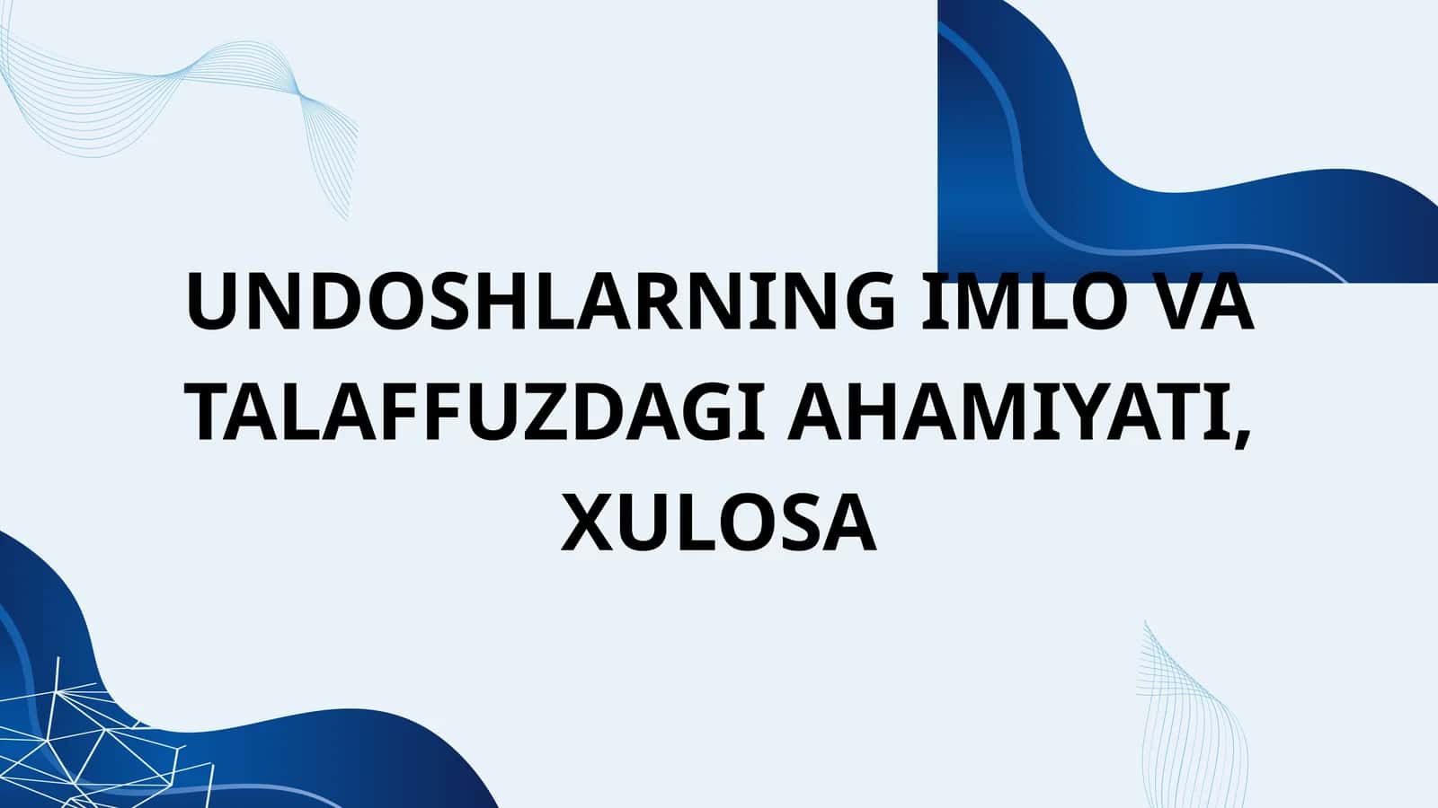 Undoshlar