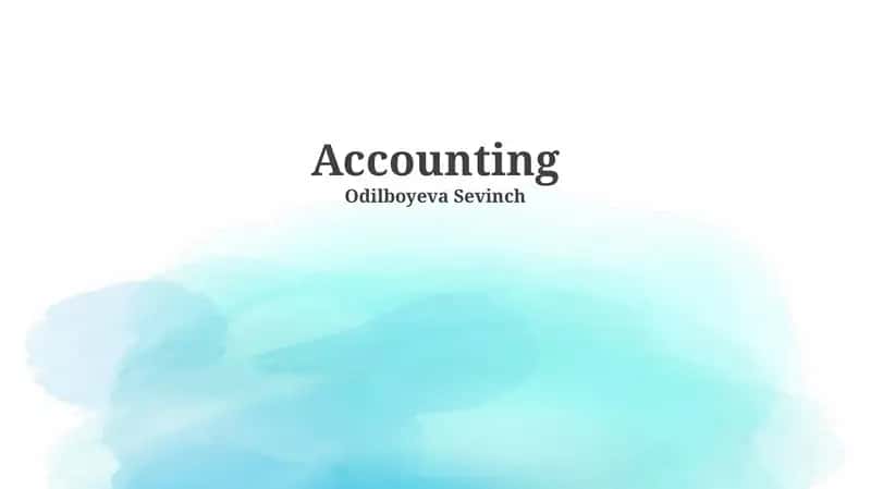 Fundamentals of Accounting