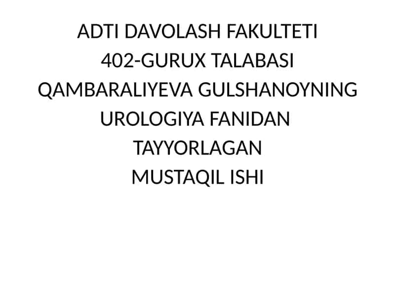 uretra va moyaklar tug'ma nuqsonlari, gipospadiya, epispadiya va moyaklarnomaliyalari