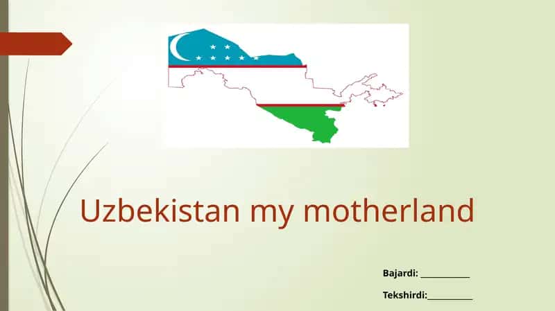 Uzbekistan my motherland