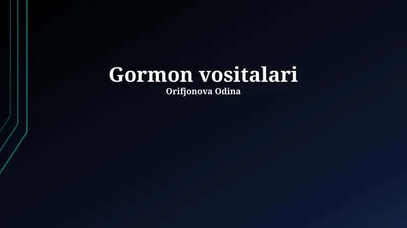 Gormon vositalari