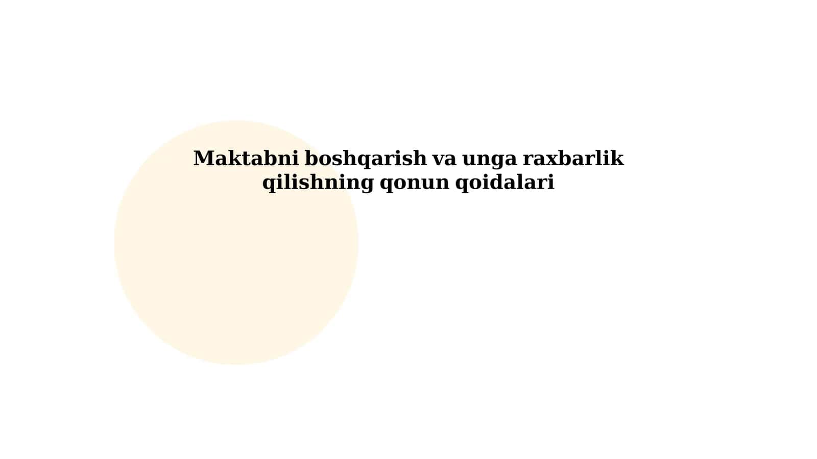 Maktab boshqaruv tizimi