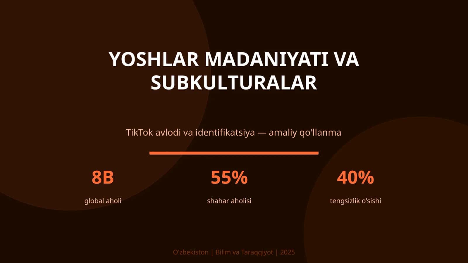 Yoshlar madaniyati va subkulturalar