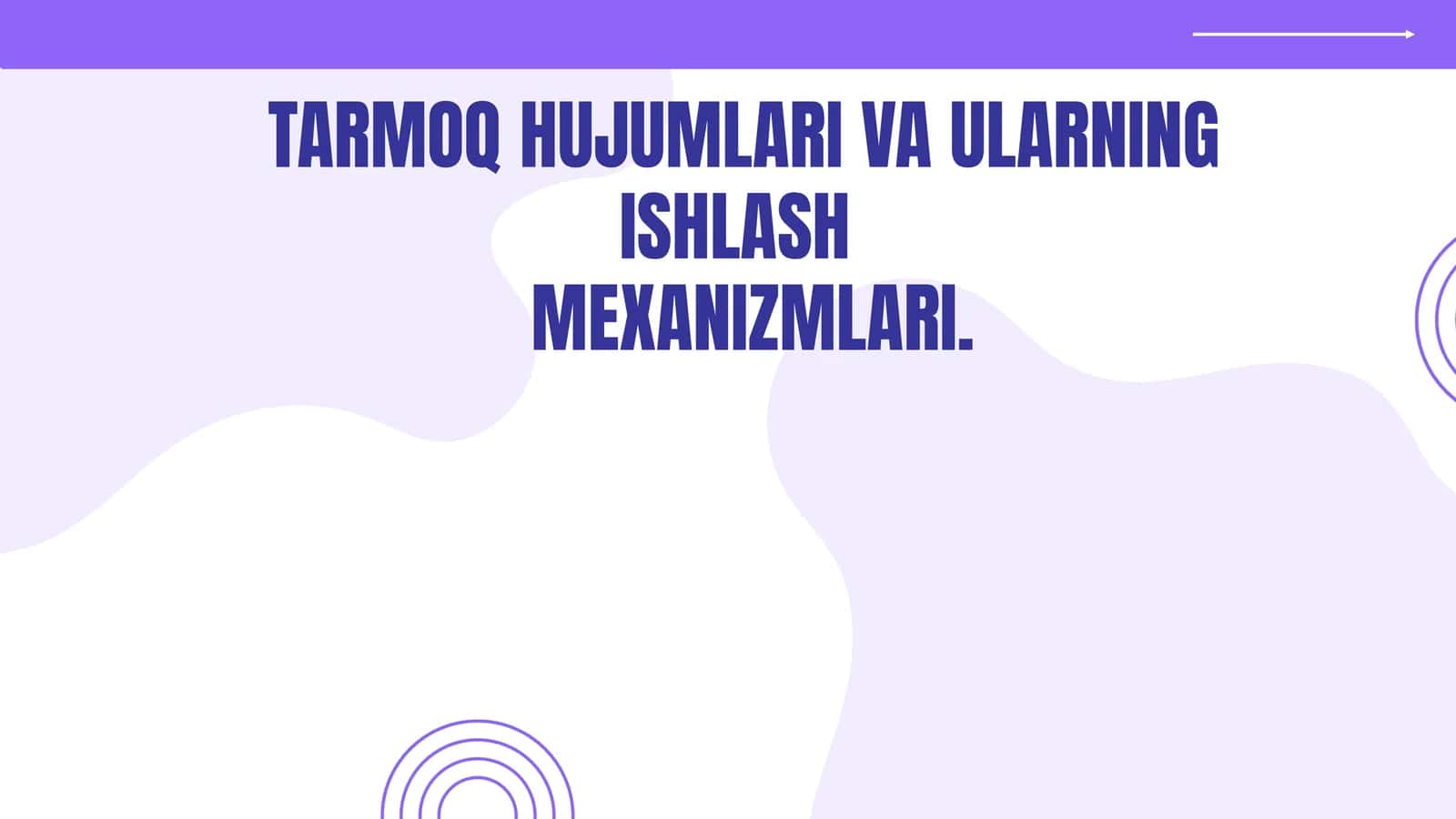 TARMOQ HUJUMLARI VA ULARNING ISHLASH MEXANIZMLARI