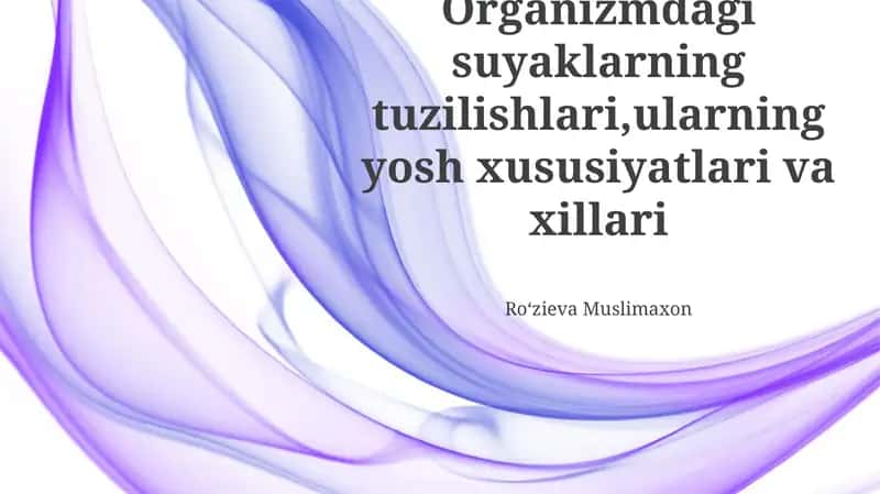Suyak tuzilishi