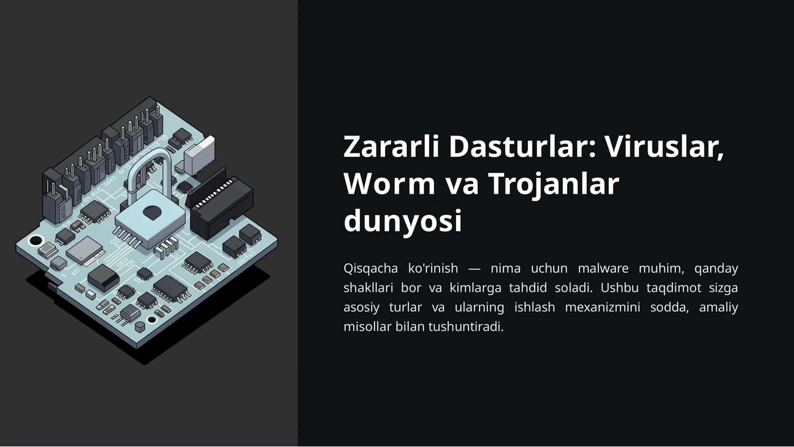Zararli Dasturlar Viruslar Worm va Trojanlar dunyosi