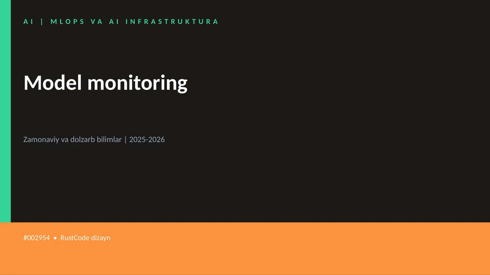 Model monitoring