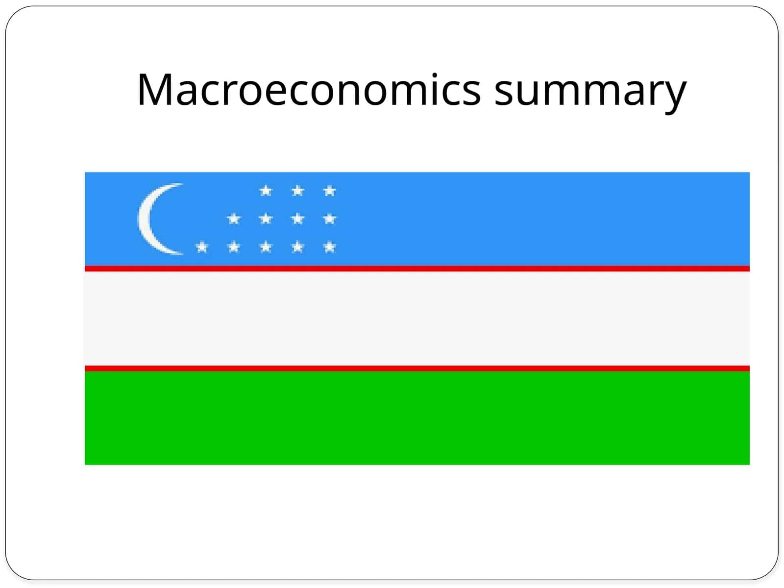 Macroeconomics summary